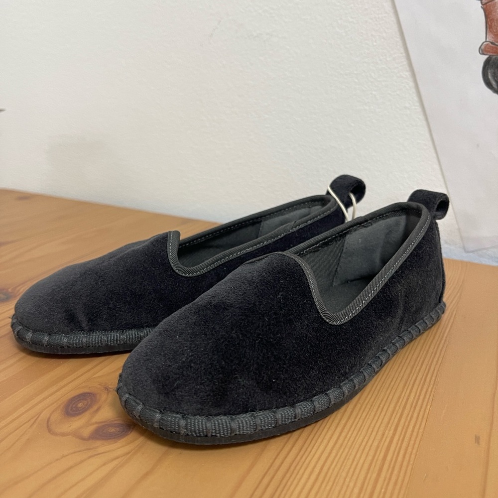Zara Black Loafers Slip-On Shoes